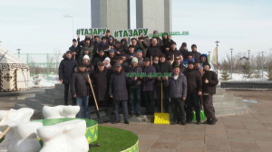 Астанада тазалық эстафетасына 35 мың адам қатысты